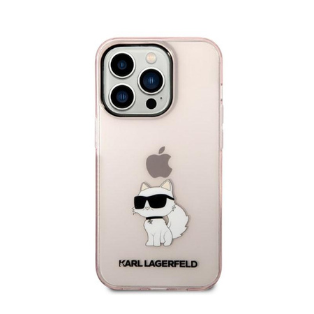 Karl Lagerfeld IML NFT Choupette - pouzdro pro iPhone 14 Pro (růžové)