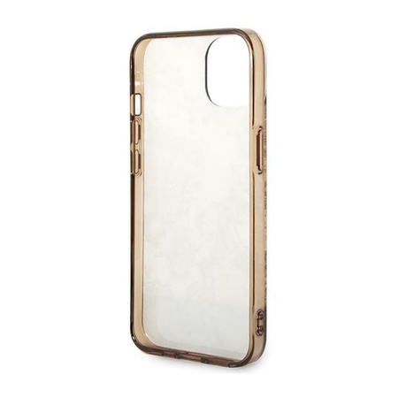 Guess Porcelain Collection - pouzdro pro iPhone 14 Plus (okrové)