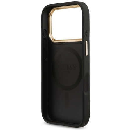 ETUI DO IPHONE 17 PRO do MAGSAFE GUESS CZARNE ORYGINALNE ELEGANCKIE MODNE