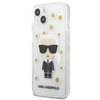 Karl Lagerfeld Iconic Karl Flower - Coque pour iPhone 13 Mini (Transparent)