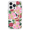 Rifle Paper Clear MagSafe - Gold Decorated iPhone 14 Pro Case (Rose Garden)