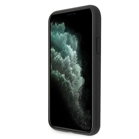 Guess Saffiano 4G Circle Logo - iPhone 11 Pro Max tok (fekete)