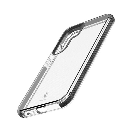 Cellularline Tetra Force Strong Guard - Étui pour Samsung Galaxy S24 avec revêtement MICROBAN (transparent)