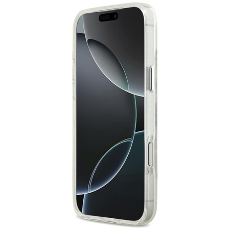 Karl Lagerfeld IML Glitter Karl & Choupette Sketch Logo MagSafe - Pouzdro pro iPhone 17 Pro Max (průhledné)