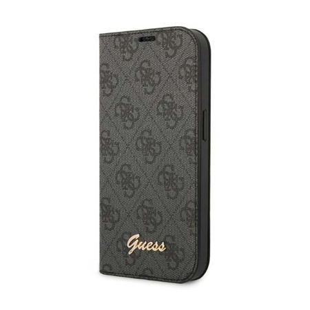 Guess 4G Metal Camera Outline Booktype Case - pouzdro pro iPhone 14 (černé)