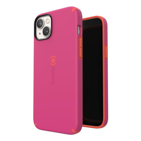 Speck CandyShell Pro + MagSafe - Etui iPhone 14 Plus z powłoką MICROBAN (Digital Pink / Energy Red)