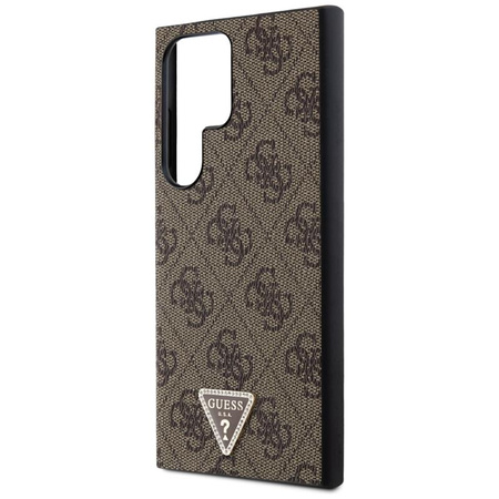 Guess 4G Triangle Strass - Etui Samsung Galaxy S24 Ultra (brązowy)