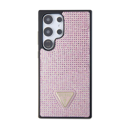 Guess Rhinestone Triangle - Étui Samsung Galaxy S24 Ultra (rose)
