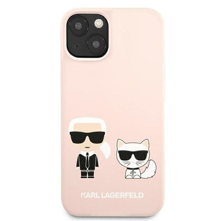 Karl Lagerfeld Slilicone Karl & Choupette - iPhone 13 Mini Case (pink)