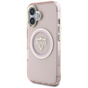 Guess IML Metal Mountain Logo MagSafe - Tasche für iPhone 16 (rosa)