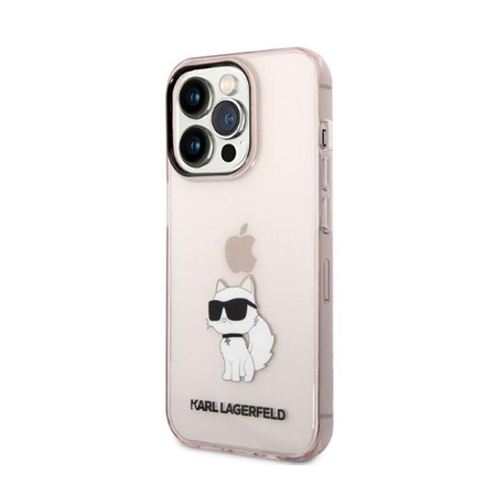 Karl Lagerfeld IML NFT Choupette - pouzdro pro iPhone 14 Pro Max (růžové)