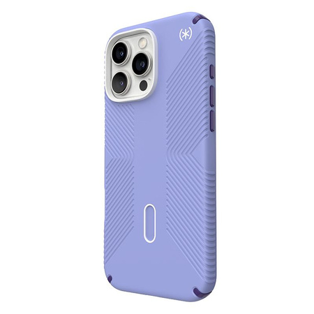 Speck Presidio2 Grip ClickLock & MagSafe - Coque iPhone 16 Pro Max (Future Lavender / Cassis Purple / White)