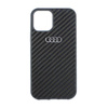 Audi Carbon Fiber - Coque pour iPhone 12 / iPhone 12 Pro (Noir)