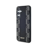 DKNY Leather Checkered Mono Pattern MagSafe - Samsung Galaxy S24+ Case (black)