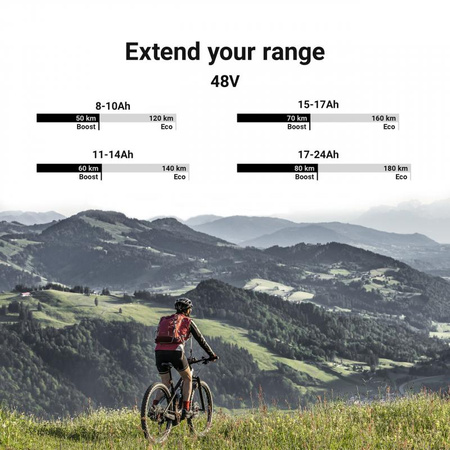 Green Cell - 48V 14.5Ah Li-Ion E-Bike Akku mit GC PowerMove Ladegerät