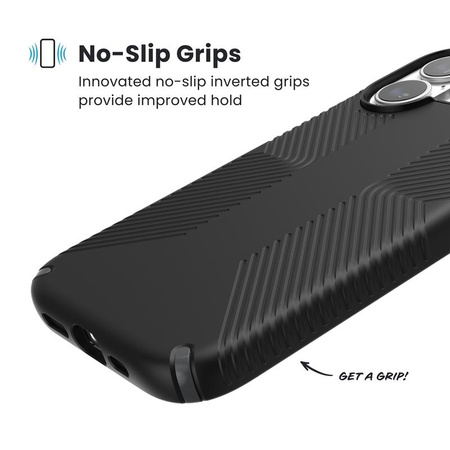 Speck Presidio2 Grip MagSafe - iPhone 17 Case (Black / Slate Grey / White)