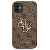 Guess 4G Big Metal Logo - Coque iPhone 11 (marron)