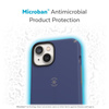 Speck CandyShell Pro - iPhone 14 / iPhone 13 Tasche mit MICROBAN-Beschichtung (Preußisch Blau / Wolkig Grau)