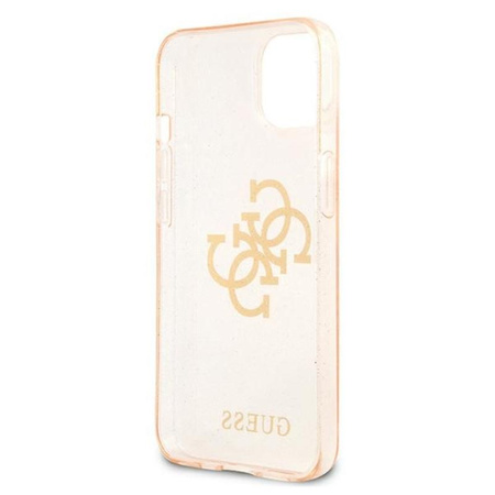 Guess Glitter 4G Big Logo - iPhone 13 Tasche (Gold)