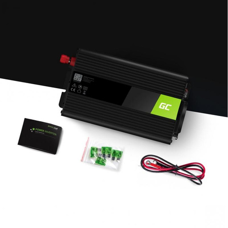 Green Cell - Měnič napětí Inverter 12V na 230V 1000W/2000W Modifikovaná sinusoida