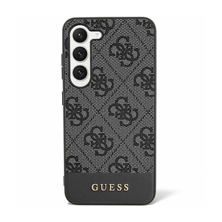 Guess 4G Bottom Stripe Metal Logo Collection - pouzdro pro Samsung Galaxy S24+ (černé)