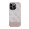 Guess 4G Bottom Stripe Metal Logo Collection - iPhone 15 Pro Case (pink)