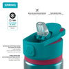 Quokka Spring - Stainless steel thermal bottle bidon with quick opening system 600 ml (Bondi)
