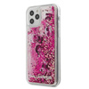 Karl Lagerfeld Glitter Liquid Floating Charms - iPhone 12 / iPhone 12 Pro Case (Pink Floating Charms)