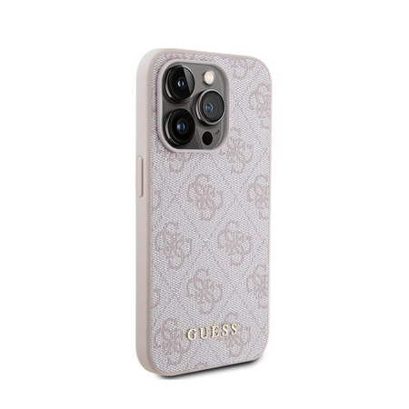 Guess 4G Metal Gold Logo - iPhone 15 Pro Case (pink)