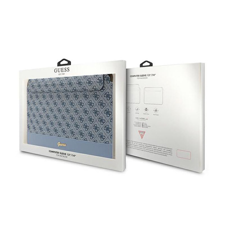Guess 4G Stripe Metal Logo Computer Sleeve - 14" pouzdro na notebook (modré)