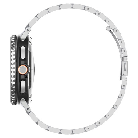 Spigen Bezel Tune Pro Diver - Case / Protective Bezel for Samsung Galaxy Watch 8 Classic 46 mm (Silver)