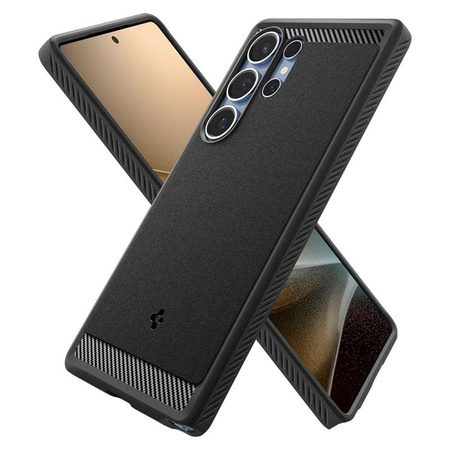 Spigen Rugged Armor MagSafe - étui pour Samsung Galaxy S25 Ultra (Noir mat)