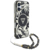 Guess Palm Trees Triangle Pearl Strap MagSafe - pouzdro pro iPhone 16 (černé)