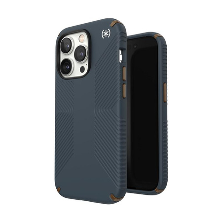 Speck Presidio2 Grip - Coque antidérapante pour iPhone 14 Pro (Charcoal / Cool Bronze / Slate)