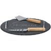 Alpina - Cheese serving set (tray, knife and slicer) diameter 30 cm