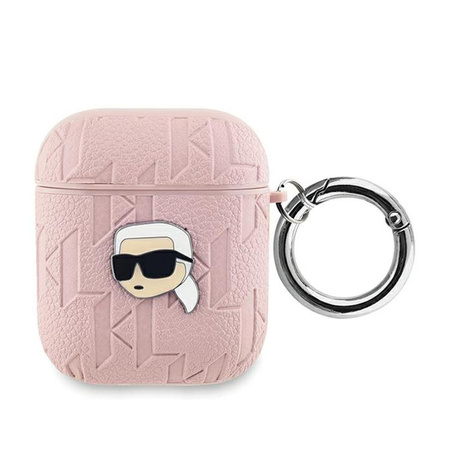 Karl Lagerfeld Monogram Karl Head - AirPods 1/2 gen case (pink)