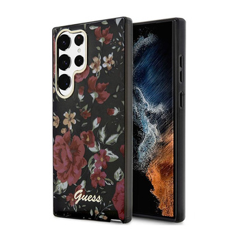 Guess Flower Collection - Étui Samsung Galaxy S23 Ultra (kaki)