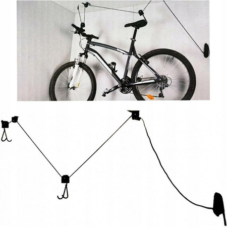 Deckenfahrradträger für Garagen, Dunlop-Fahrradlift, Hakenhalter