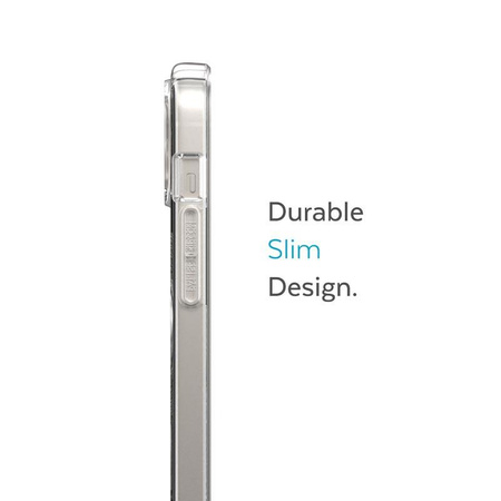 Speck Gemshell + MagSafe - Coque pour iPhone 14 / iPhone 13 avec MICROBAN à moitié (Transparent)