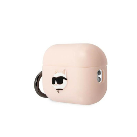 Karl Lagerfeld Silikon NFT Choupette Kopf 3D - AirPods Pro 2 Hülle (rosa)