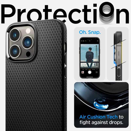 Spigen Liquid Air - Coque pour iPhone 14 Pro (Noir)