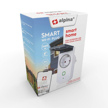 Alpina - Prise intelligente Wi-Fi mesurant 230 V 3,7 kW consommation d'énergie