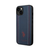 US Polo Assn Leather Stitch - iPhone 14 Case (navy blue)