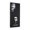 Karl Lagerfeld Fixed Glitter Iconic Logo Metal Pin - Samsung Galaxy S24 Ultra Case (black)