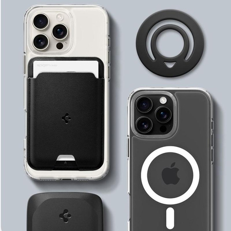 Spigen Dual Pop Mag MagSafe - Support magnétique pour téléphone (noir)
