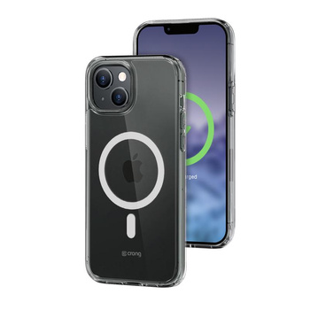 Průhledný kryt Crong MAG - kryt MagSafe pro iPhone 15 Plus (průhledný)