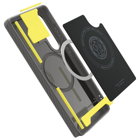 Spigen Rugged Armor MagSafe - Gehäuse für Samsung Galaxy S25 Ultra (Marmor Grau)