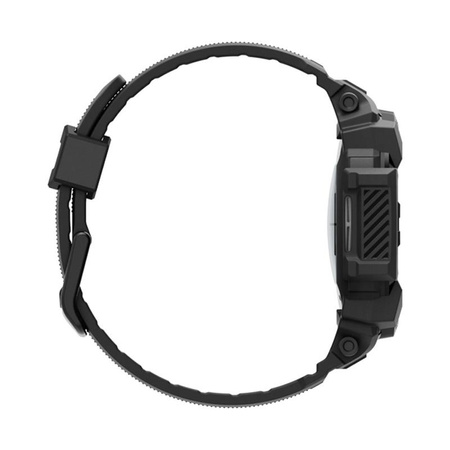 Spigen Rugged Armor Pro - Pánt + tok Samsung Galaxy Watch 7 40 mm-es órához (matt fekete)