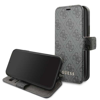 Collection Guess Booktype 4G Charms - Étui pour iPhone 11 avec fentes pour cartes (noir)