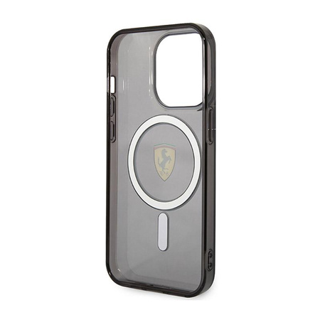 Étui Ferrari Translucide MagSafe - iPhone 14 Pro (Noir)